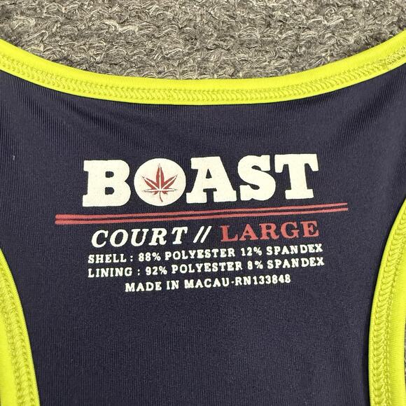 Boast Court Dress Women Large Blue Athletic Tennis Pickle Ball Squash Pleated - Picture 4 of 9